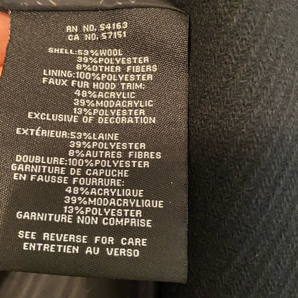 Cole Haan Woman’s Long Coat, Size 12, BLK, New, Never Worn, Tags Still On. - Picture 6 of 9